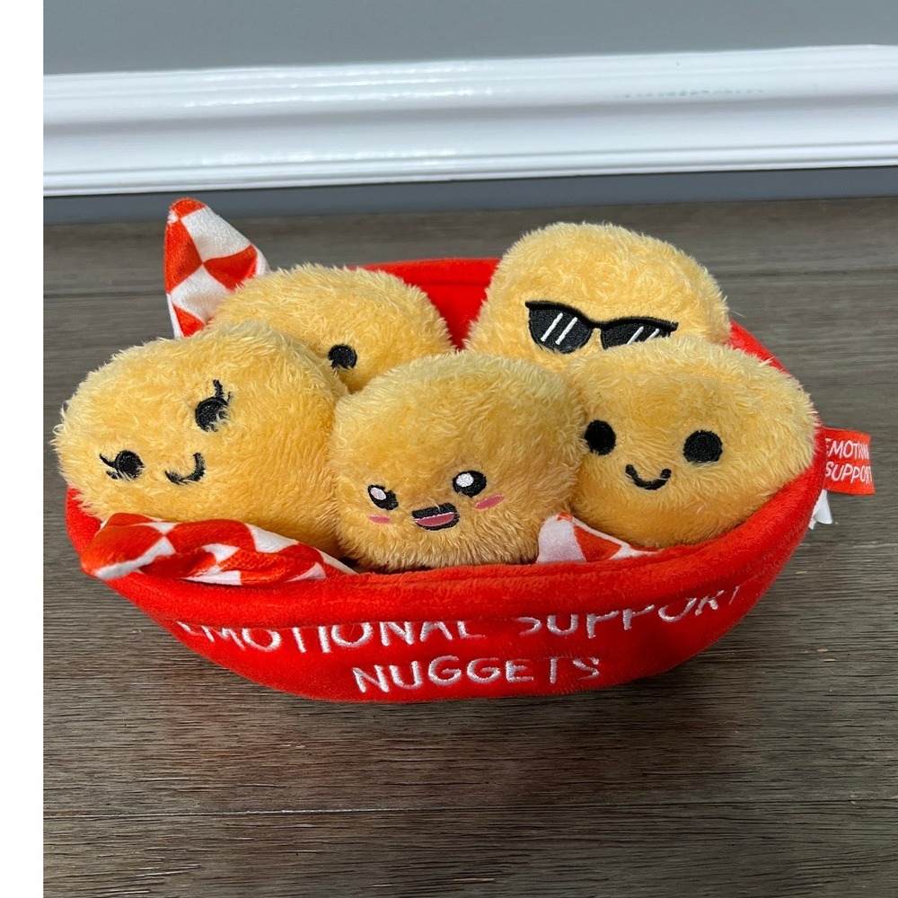 What Do You Meme Emotional Support Nuggets Plush Set Kawaii Foodie Stuffed Toy
